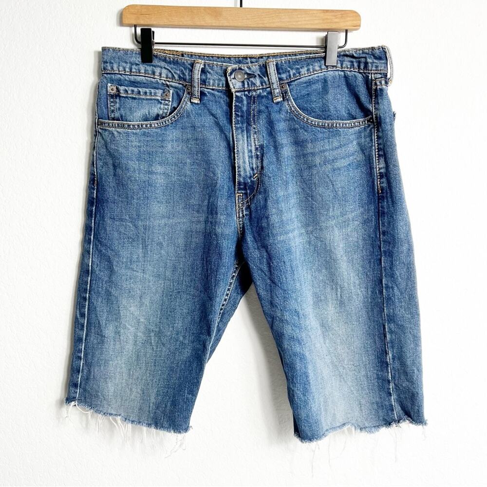 LEVI'S STRAUSS MEN BLUE JEAN SHORTS SIZE 34